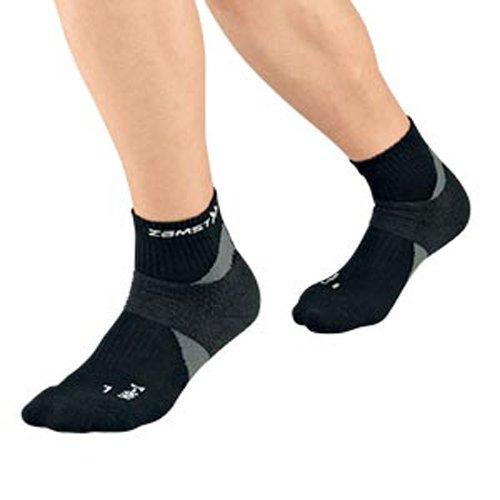 ZAMST Arch Lift Socks HA-1 Short for Tennis and Golf (Fits Both Feet), Size M, Black, 375012
