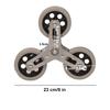 2PCS Stair Climbing Triangular Wheel Rubber Wheel Cart Climbing Stair Shopping Cart Triangle Luggage Wheel Shopping Cart Trolley