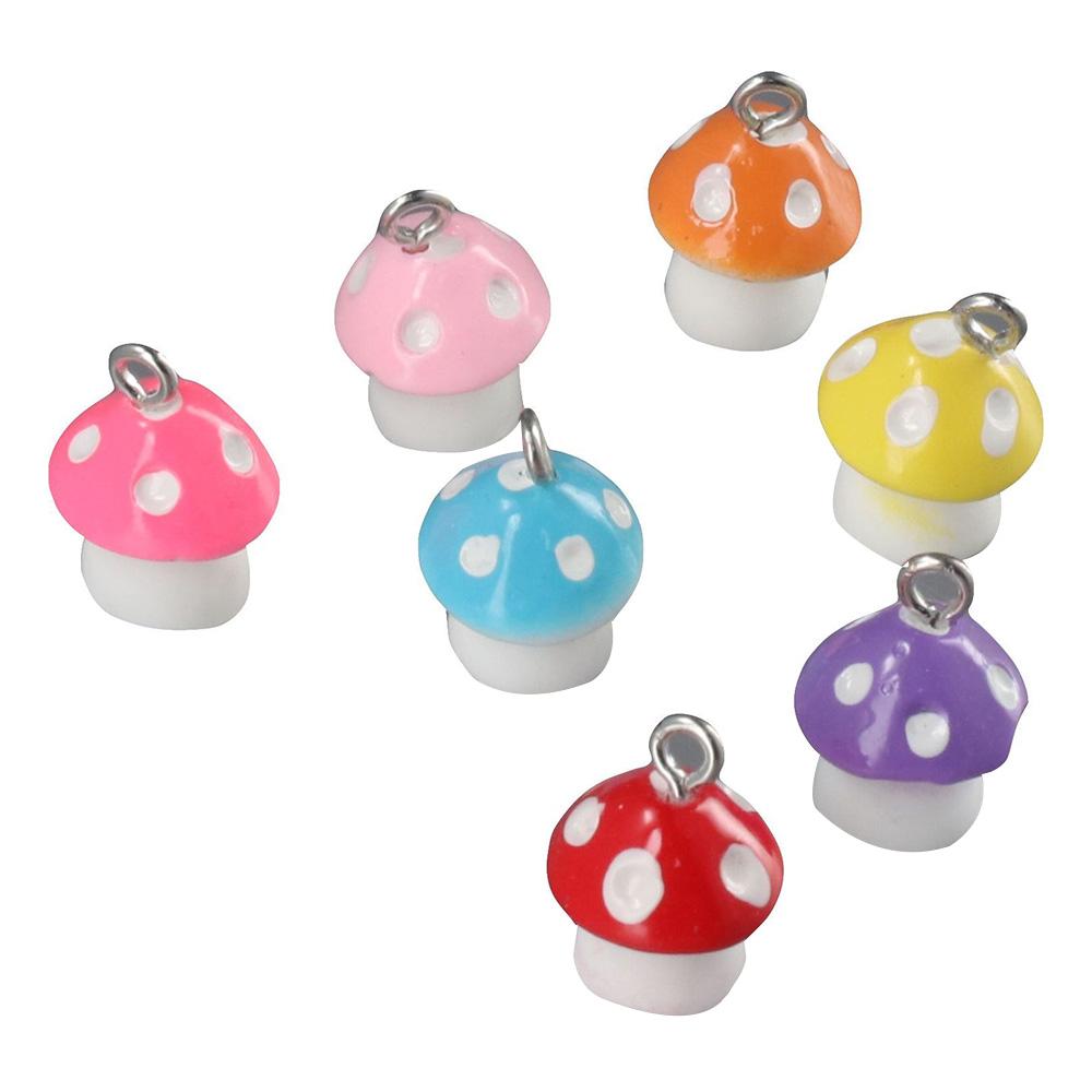 

Очаровательные ювелирные украшения в виде грибов, украшения из смолы, изготовление ювелирных изделий, подвески, подвеска, сделай сам, ремесло