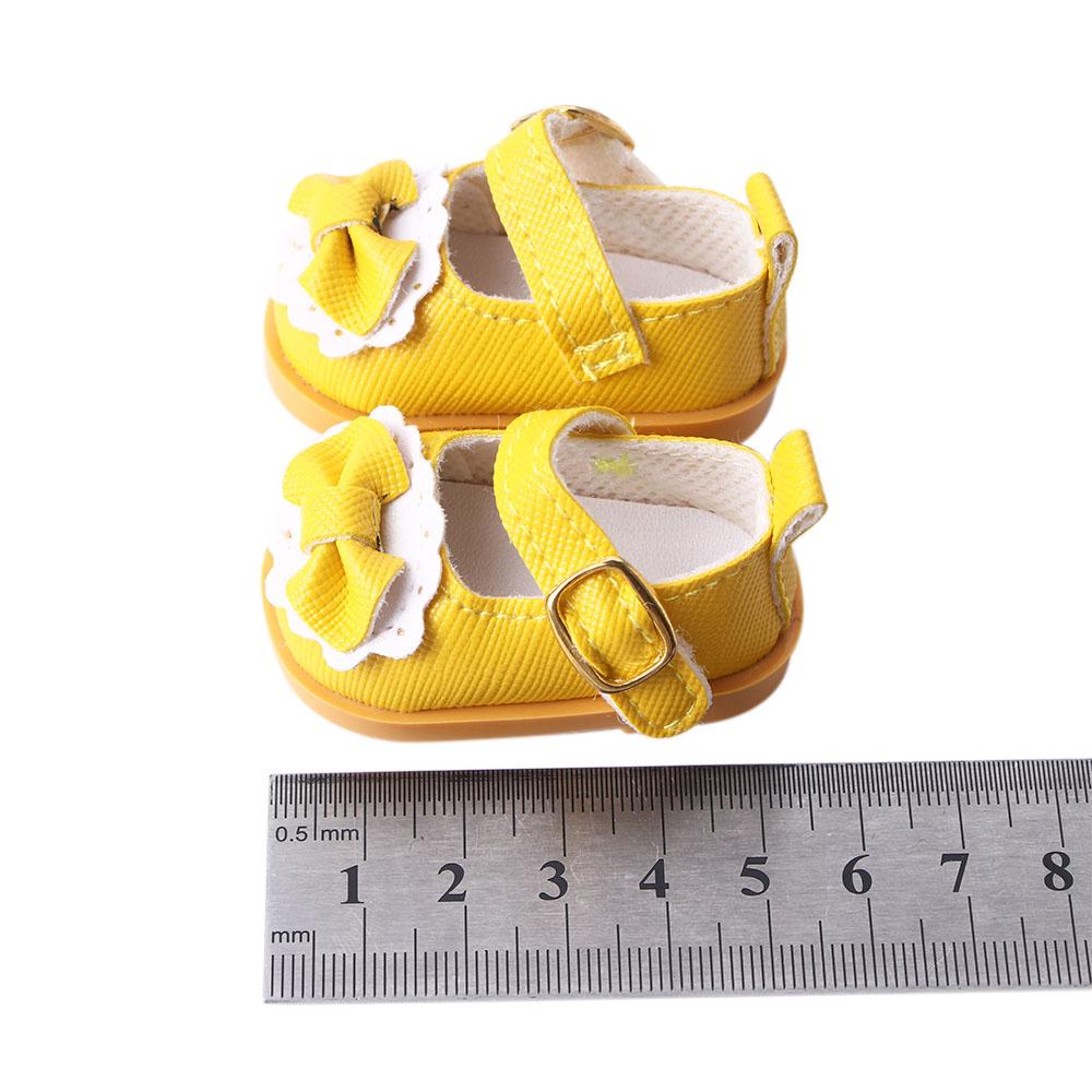 Cotton Doll 14 Inches Handmade Boots Doll Leather Shoes Mini Bow Shoes Doll Shoes Doll Casual Shoes