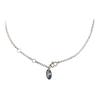 VIVIENNE WESTWOOD Mini Bas Relief Classic Crystal Pendant Necklace Women Necklace Gunmetal 63020086-S108-CNS108
