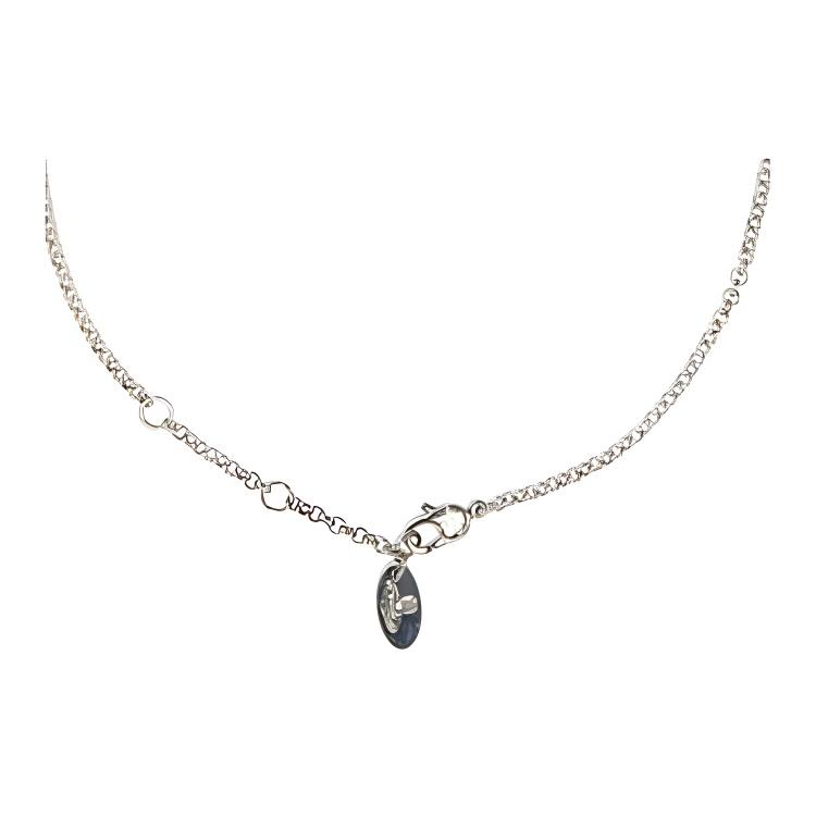 VIVIENNE WESTWOOD Mini Bas Relief Classic Crystal Pendant Necklace Women Necklace Gunmetal 63020086-S108-CNS108
