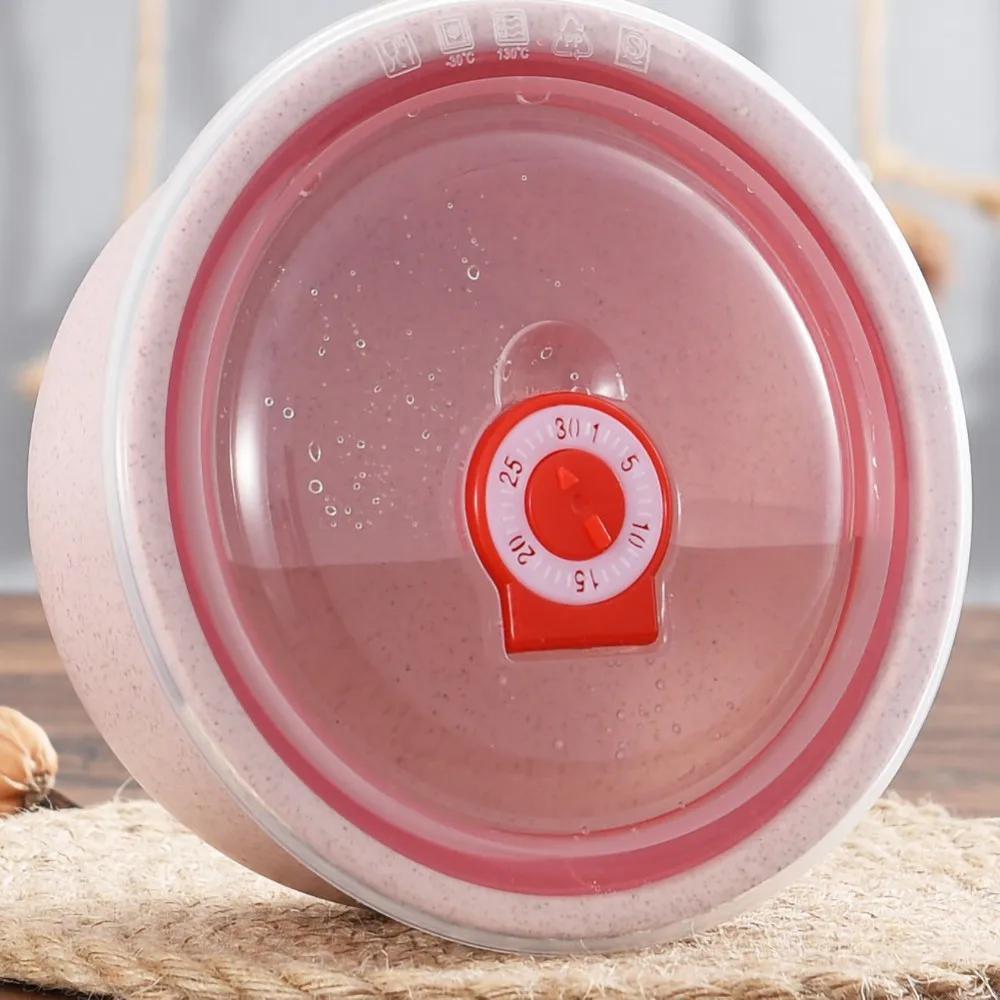 3Pcs Bento Box Wheat Straw Lunch Box Eco-Friendly Salad Bowl with Lid Can Be Microwave Food Storage Container Kitchen Tableware