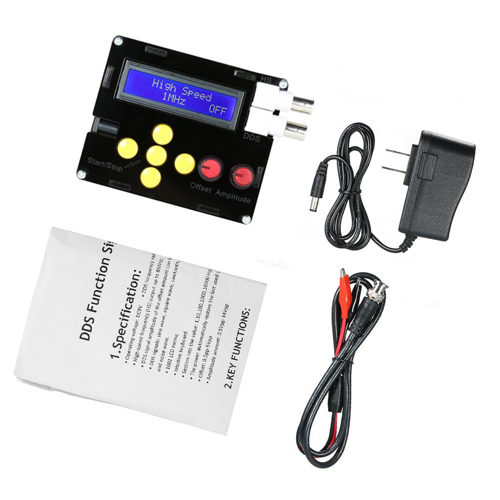 DDS Function Low Frequency Signal Generator 1Hz-500kHz Frequency Sine/Triangle/Square/Sawtooth/ECG/Noise Output  Amplitude