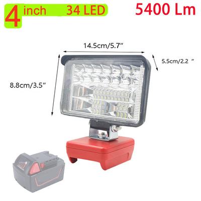 Luz LED de 4" Para Bateria Milwaukee M18