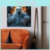 Halloween Horror Spider Web Ghost Fake Window Pattern Home Wall Decorat Sticker