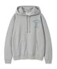 Lettering Heavy Terry Hoodie Gray