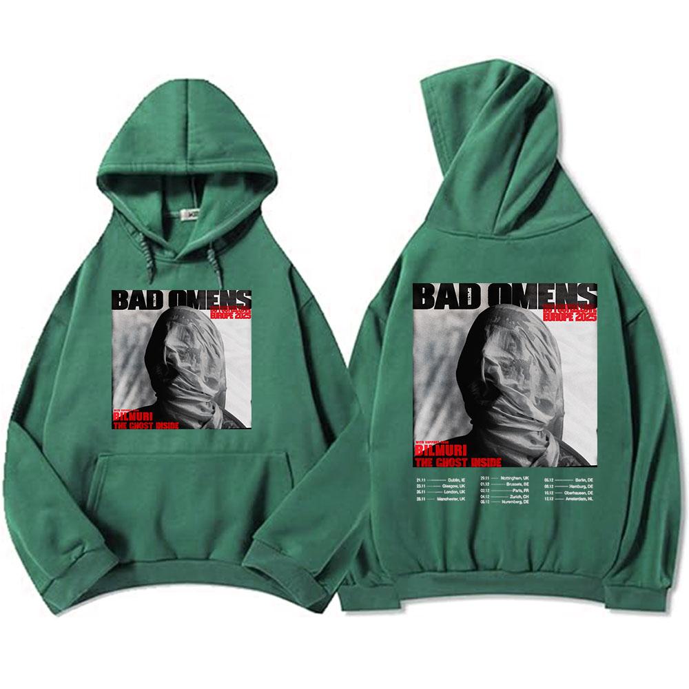 BAD OMENS Do You Feel Love Europe Tour Hoodies Rock Band Fashion Graphic Sweatshirts Long Sleeve Fleece Hooded Pullovers Unisex