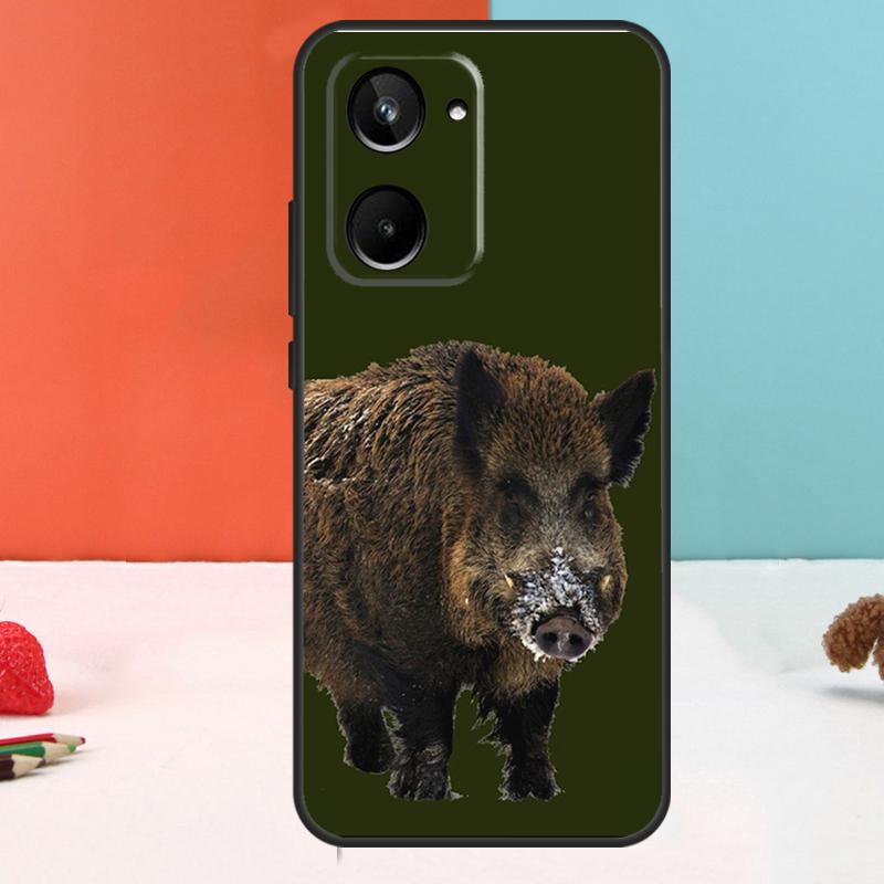 Wild Boar For Realme GT Neo 5 GT3 GT5 9 10 11 12 Pro Plus C25s C21Y C30 C31 C33 C35 C51 C53 C55 Case