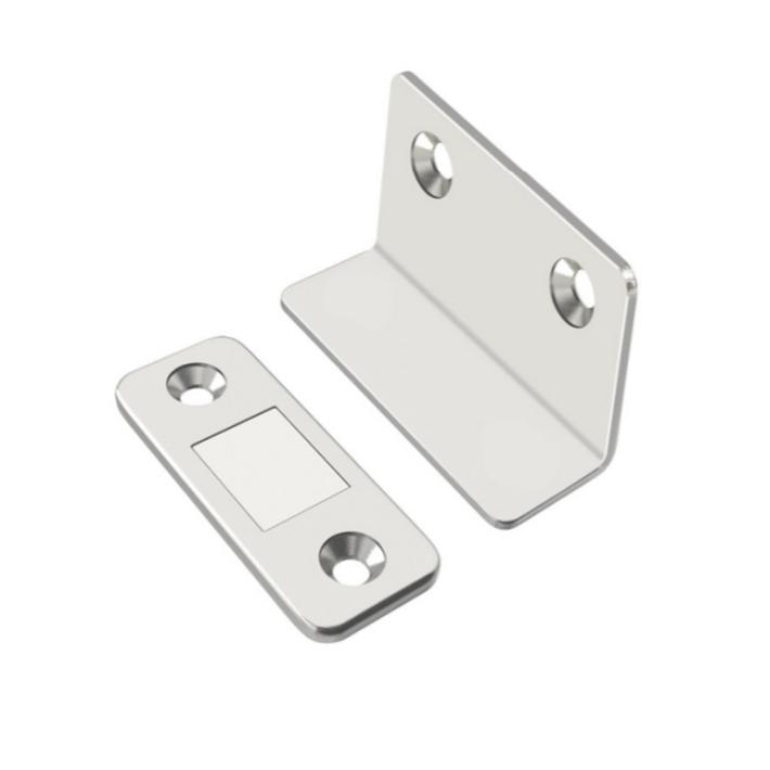 10-1PCS L-shaped Magnetic Door Closer Self-adhesive Invisible Cabinet Door Suction Wardrobe Magnetic Strip Patch Door Stopper
