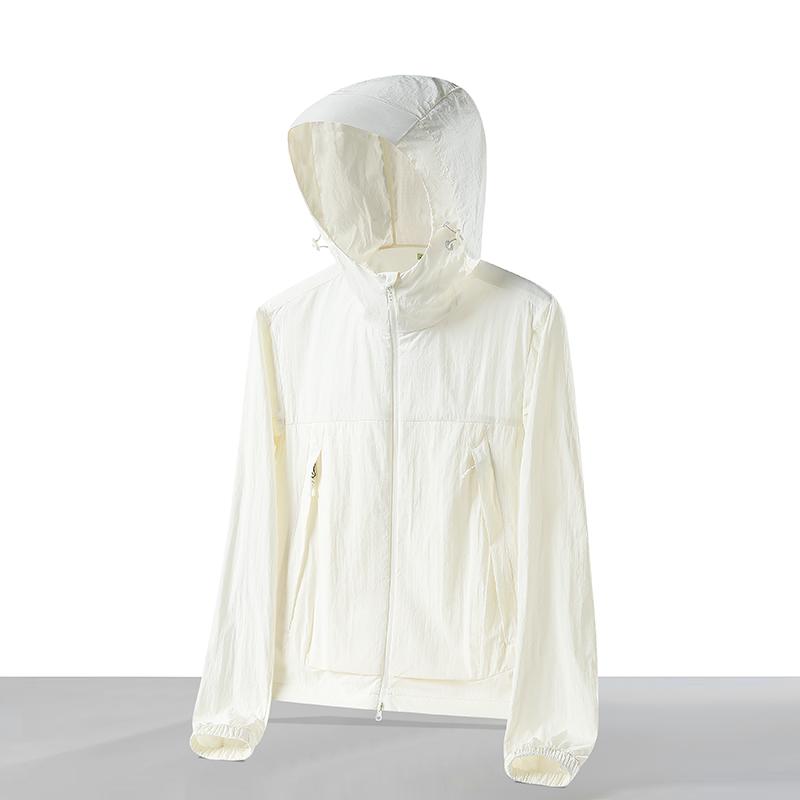 

Women s Short Sun Protection Clothing, Outdoor Hooded, UV Resistant, Women s Short Casual Skin Clothing, Hooded Jacket L