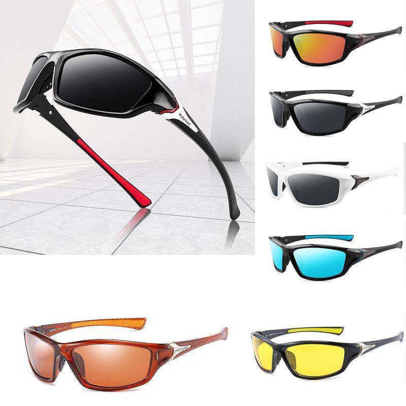 Polarized Men Sunglasses Women Retro Square Sport Fishing Cycling Driving