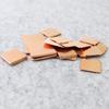 10Pcs 0.3mm-2mm Thickness Laptop Copper Sheet Plate Strip Shim Thermal Pad Heatsink Sheet for GPU CPU Chip RAM Cooling