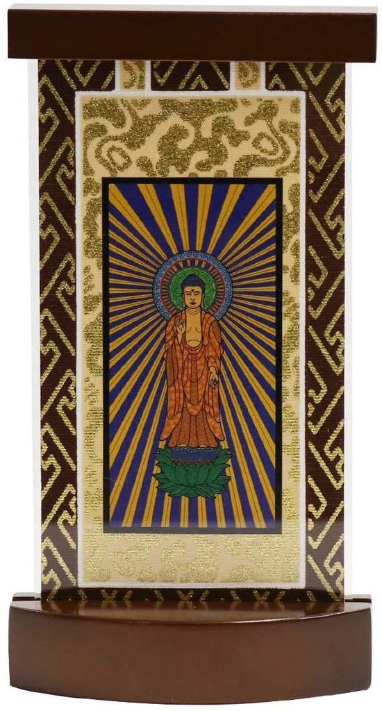 Tiara Brown Color Stand Hanging Scroll Modern Hanging Scroll Stand Height 17cm Principal Image Jodo Shinshu Otaniha [Bean] (East)