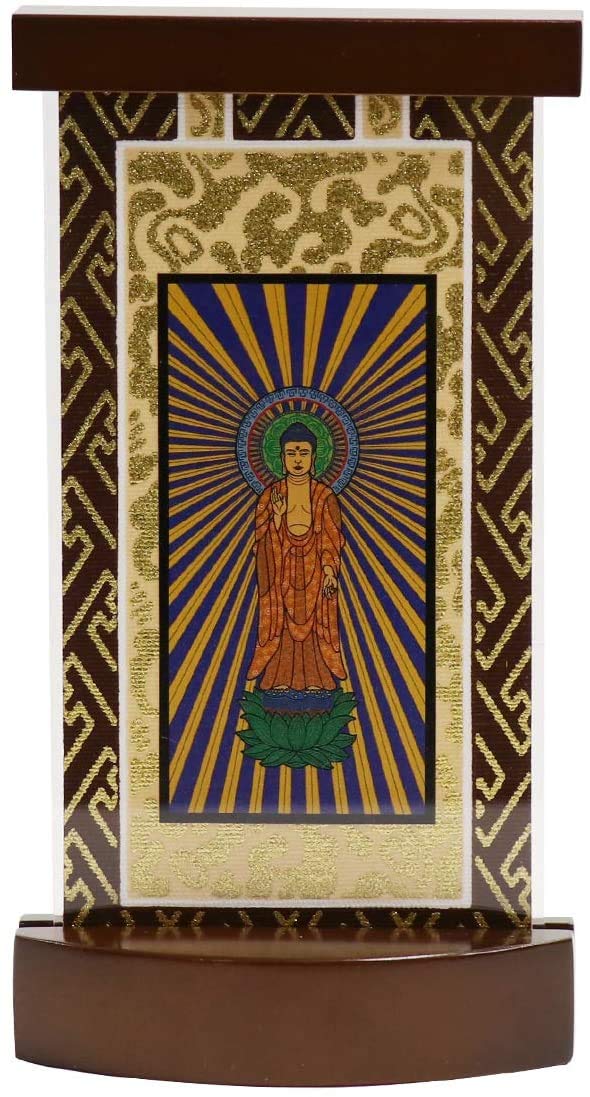 

Tiara Brown color Stand hanging scroll Modern hanging scroll stand Height 17cm Principal image Jodo Shinshu Otaniha [Bean] (East)