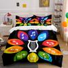Colorful Musical Decoration Set Soft Comfortable Duvet Cover Bedding Set Included 1*Duvet Cover & 2*Pillowcases gift