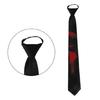 Dark Series Black Neck Tie with Bloodstain Print Perfect for Theme Parties and Fashion Halloween Party Gatherings