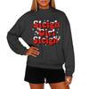 Ladies' Fashionable Casual Round Neck Long Sleeved Christmas Printed Hoodie