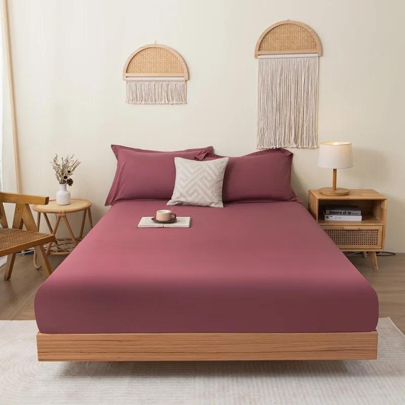 120/150/180cm Fitted Sheet with Elastic Bands Non Slip Adjustable Mattress Covers designed for Single Double King Queen Bed Bedspread