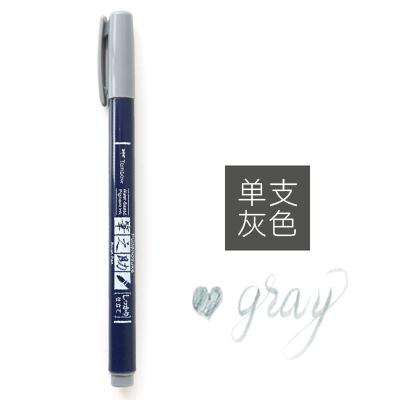 Nuovo 1 pz Tombow Fudenosuke Penna Signature Colorata Pennello Scriptliner Inchiostro Pigmentato a Base d'Acqua Calligrafia Lettering Pennarelli Giappone