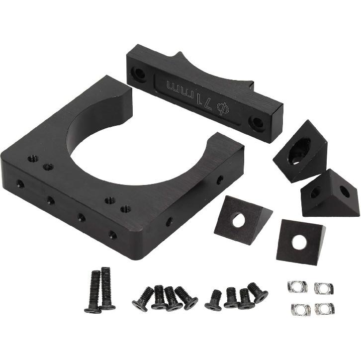 

Кронштейн для кріплення двигуна ЧПУ, 71 мм, тримач шпиндельного двигуна з валом, з гайковим з єднувачем M5, сумісний з OpenBuilds Cable CNC