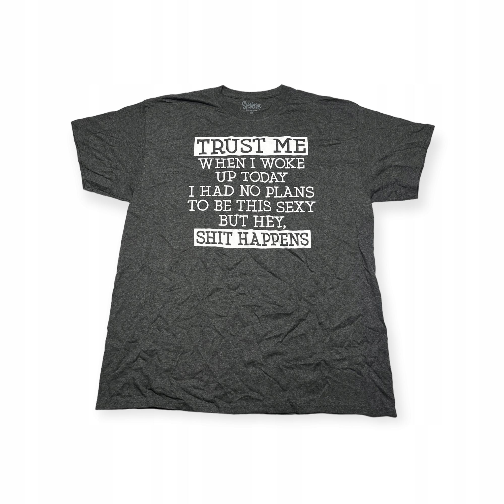 

Koszulka T-shirt męski okrągły dekolt SPENCER S NADRUK S