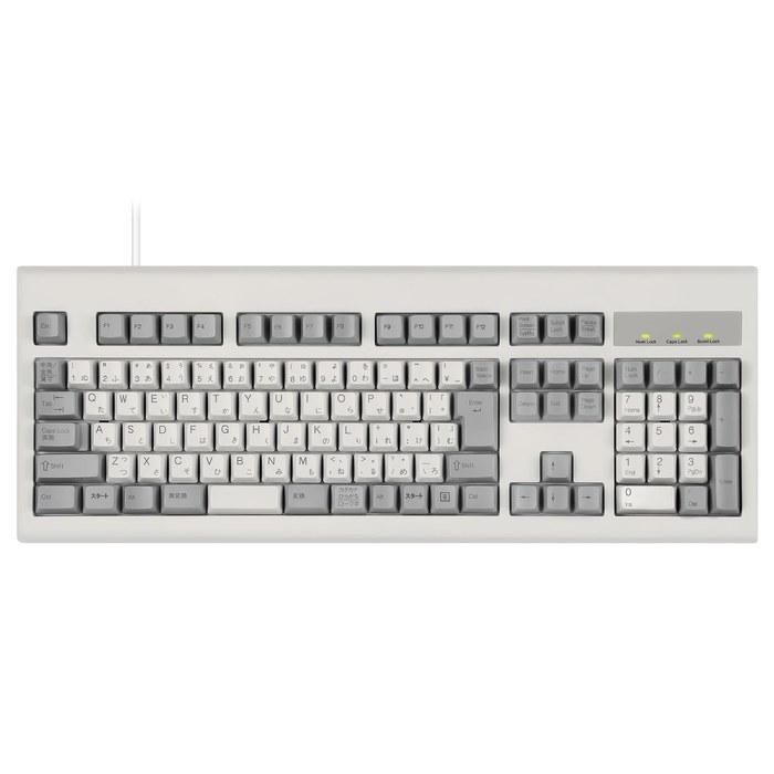 Perixx PERIBOARD-106MJP Keyboard, Wired, USB, Full-Size with Numeric Keypad, 10 Million Keystrokes, JIS Layout (Japanese, Beige)