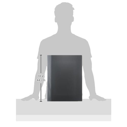 Nakabayashi Clear Book Clear File A3 20 Pockets Black CB1012D-N