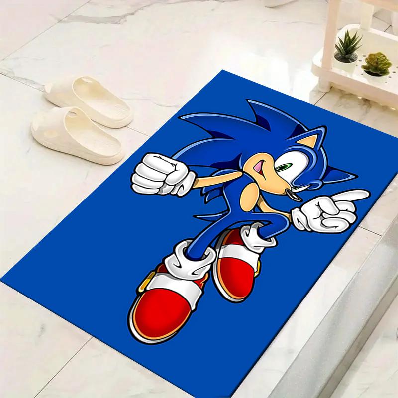 1Pc Sonic Hedgehog Adventure Rug, Office Carpet Indoor Outdoor Doormat, Non-Slip, Comfortable, Living, Christmas Halloween,  Xmas Gift G1281