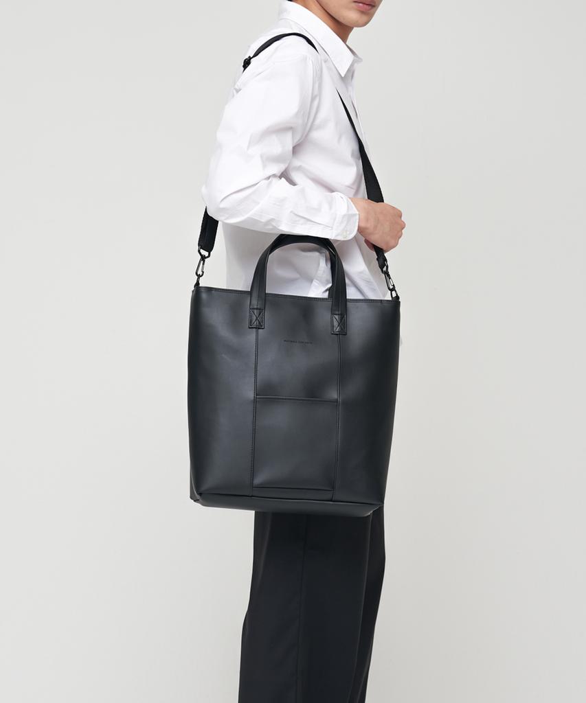 National Publicity Modesto Hq Leather Crossbody Tote Bag