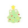 Frog Christmas Delightful Brooch Set Attractive Gold Alloy Pins For Fashion Accessories