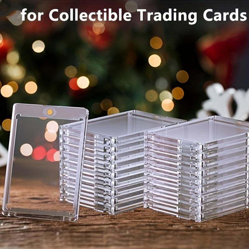 5/10pcs Transparent Display Boxes with Magnetic Closure, Plastic Storage Cases for Credit Cards, Organizer for Business Cards