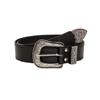 [Lamerry] Western Belt, Unisex, American Casual, Jeans, Carved Buckle, Punk, Stylish, Y2k, Vintage, 112cm, Black