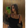 Women Sexy Slim Fit Cropped Single Strap Y2k Casual Camisole Top