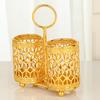 Chopsticks Holder Exquisite Space-saving Wrought Iron Hollow Design Utensil Caddy for Kitchen