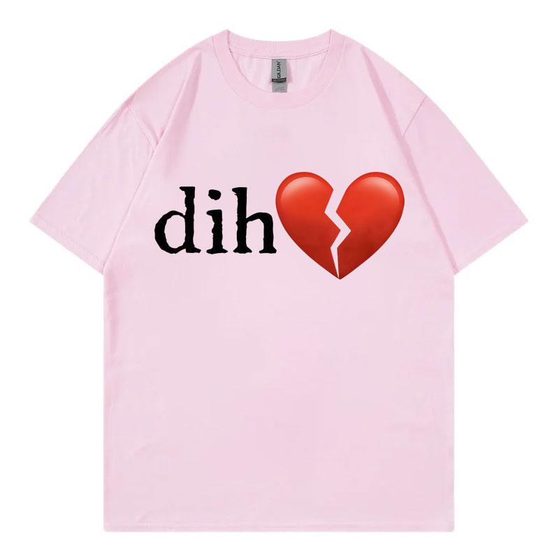 Funny Dih Meme Tshirt Men Women Clothing High Street Fashion Trend Short Sleeve Tshirts Summer Casual Loose Cotton T Shirts