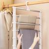 Foldable Pants Hanger Multi Layer Non Slip Clips Space Saving Closet Organizer for Trousers Storage Collapsible Hanging System