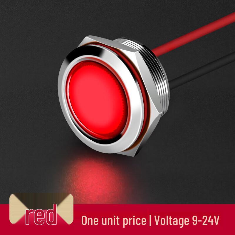 HUNJUN 22mm LED Waterproof Metal Indicator Light