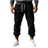 Men's Color Sweatpants with Elastic Waist and Cuffed Ankles for Casual Wear