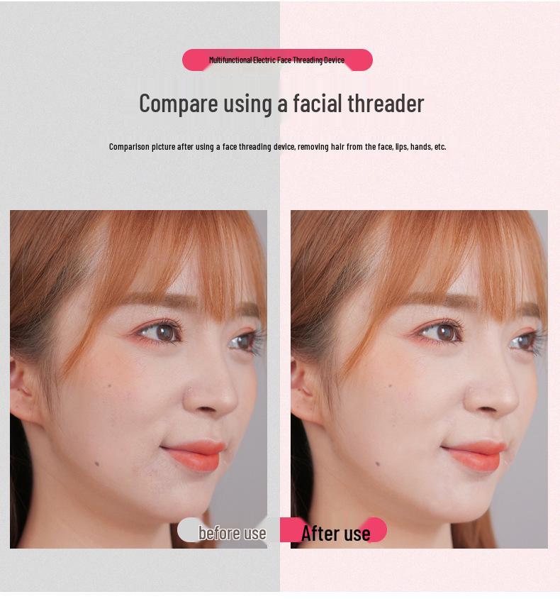 Electric Facial Hair Threading & Removal Device Epilator