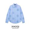 Fashion Style 2024 Spring-Summer New Type Women's Easiest for Match Adhesive Embroider Decorative Poplin Shirt 2492056403