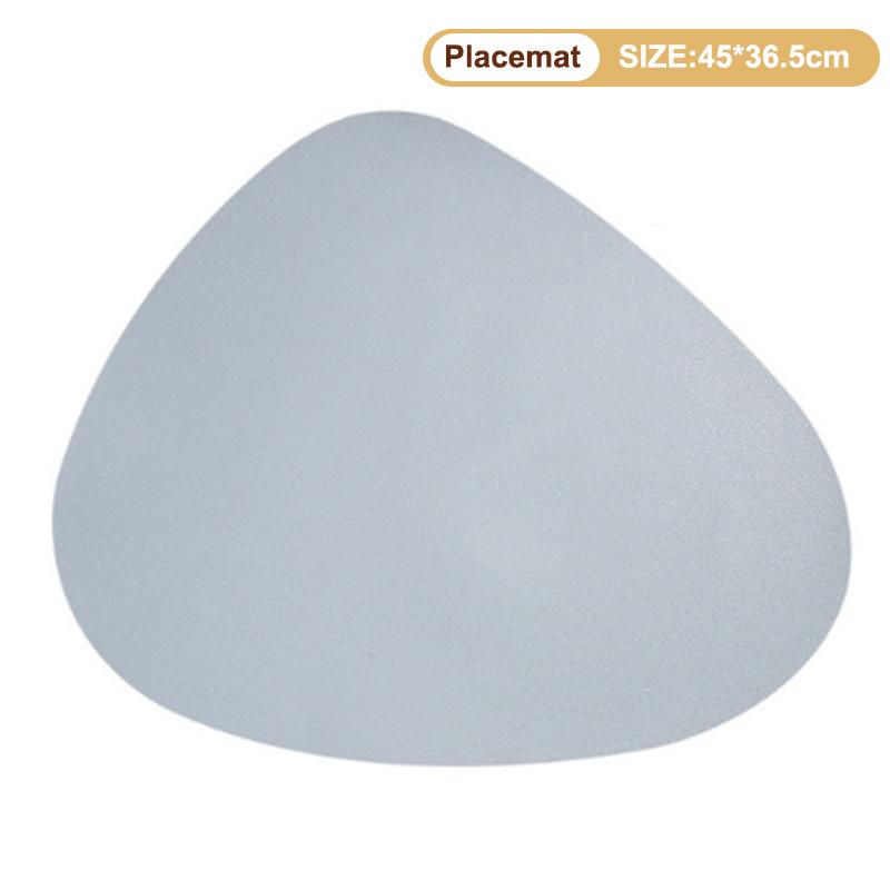 Double-Sided Pu Leather Placemat Teacup Coasters Waterproof And Oil-Proof Table Mats Western Restaurant Heat-Insulating Mats