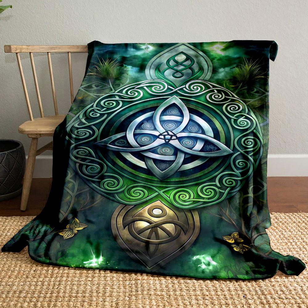 

Celtic Knot Pattern Blanket bedroom Blanket for Livingroom Couch lunch break Soft throw for Friend s festival Gift 80cm x 120cm