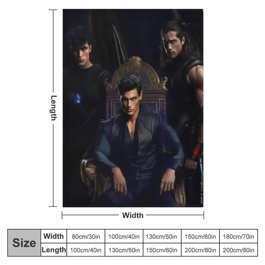 ACOTAR - Rhysand, Cassian & Azriel Kunst Wohndecke Plüsch Strand Weiche Decken