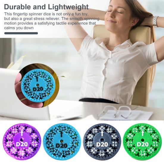 

Спиннер игральные кости, игрушка для снятия стресса, портативный сенсорный вращающийся кончик пальца, развивающая игрушка для детей, подростков, взрослых, подарок на день рождения