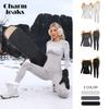 Thermal Underwear Set for Women Long Johns Seamless Warm Base Layer Top & Bottom Ski Wear for Cold Weather