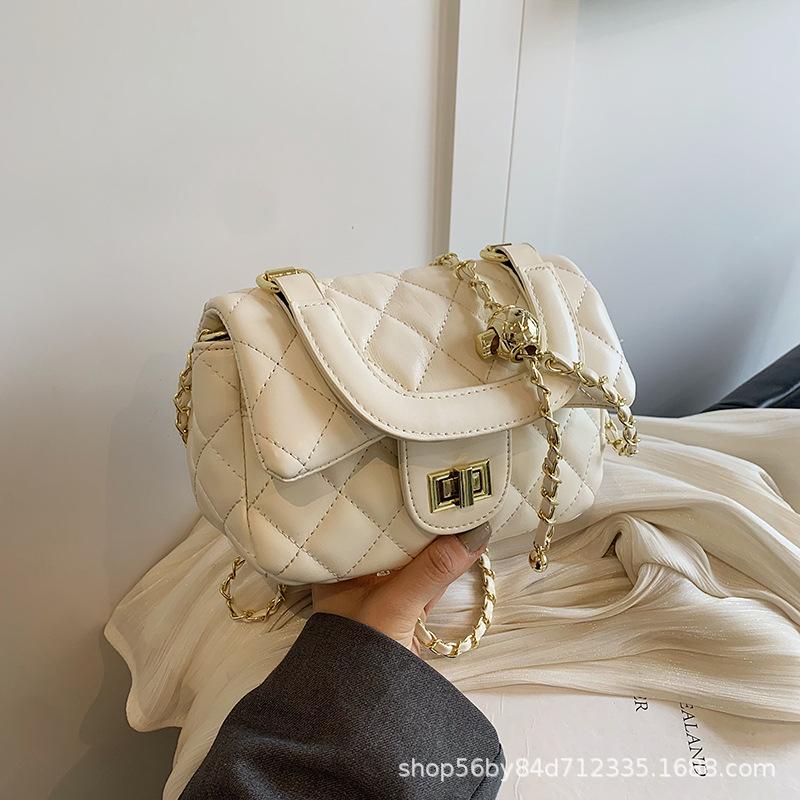 This Year's Popular Bag 2025 New Trendy Shoulder Bag High-end Textured Small Square Bag Summer Versatile Chain Messenger Bag