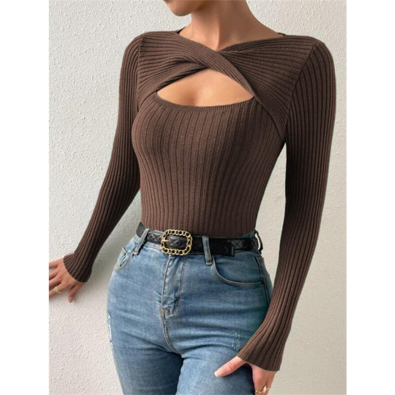 Fashion Fall Casual Womens Yyfs Winter Solid Color Print Long Sleeve Sweaters