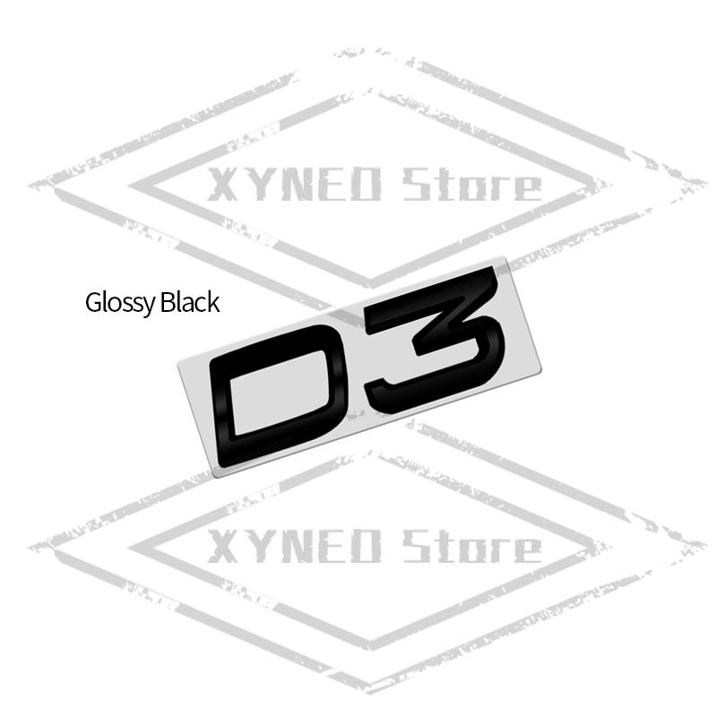 Car Sticker Metal For Volvo XC40 XC60 XC90 XC70 S60 S90 V40 V60 V70 D2 D3 D4 D5 D6 D7 D8 AWD Glossy Black Emblem Trunk Decal