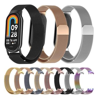 Milanese Loop Band For Xiaomi Mi Band 8/8 NFC Stainless Steel Mesh Bracelet Wristband Strap for Xiaomi Mi Band 9/9 NFC